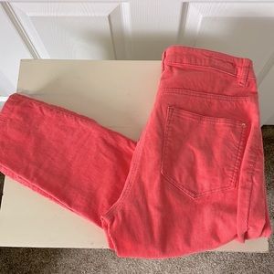 H&M Salmon colored corduroy pants